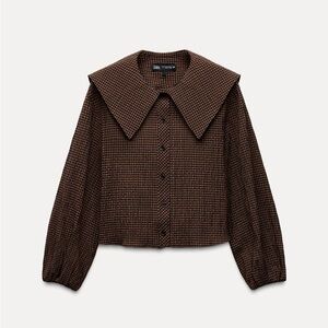 Zara Plaid Blouse